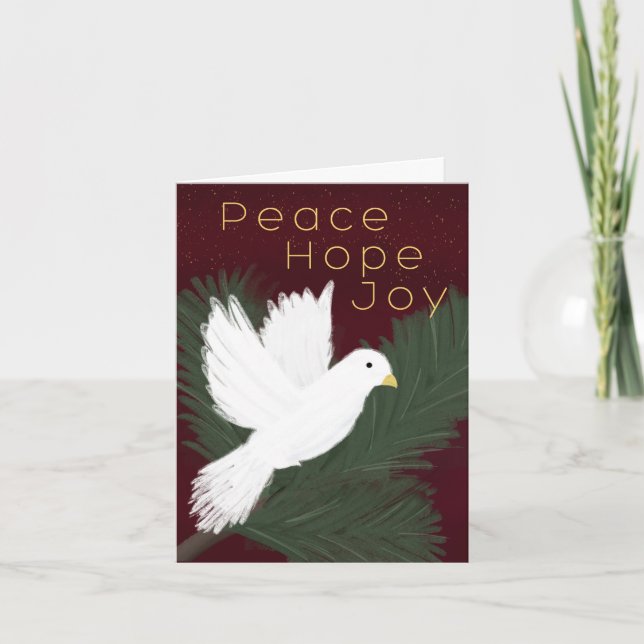 Holiday Peace dove Kort (Framsida)