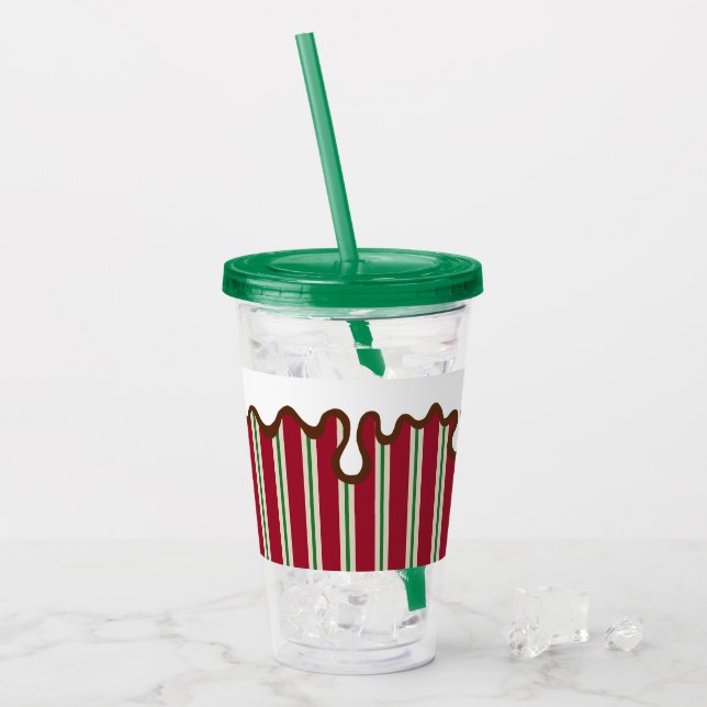 Holiday Peppermint Tumbler Take Away Mugg (Framsida Ice)