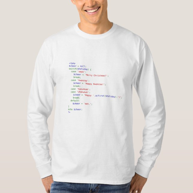 Holiday.php T Shirt (Framsida)