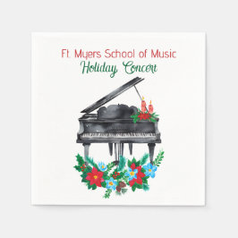Holiday Piano Concert Recital Pappersservett