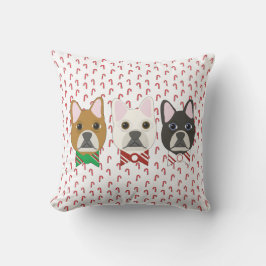 Holiday Pups Candy Cane Kudde