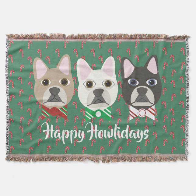 Holiday Pups Lakritsstav Filt (Framsidan)