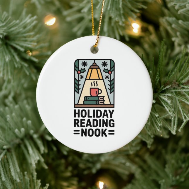 Holiday Reading Nook Tree Keepsake Julgransprydnad Keramik (Träd)