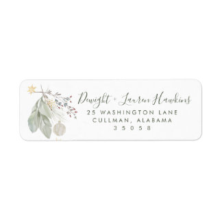 Holiday | Return Address Label Returadress Etikett