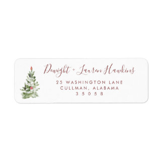 Holiday | Return Address Label Returadress Etikett