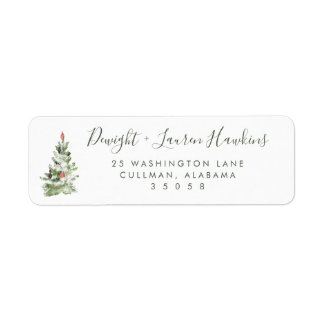Holiday | Return Address Label Returadress Etikett