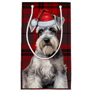 Holiday Schnauzer Hund Semester Plaid Jul