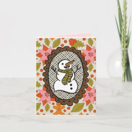 Holiday Snowman Card Kort