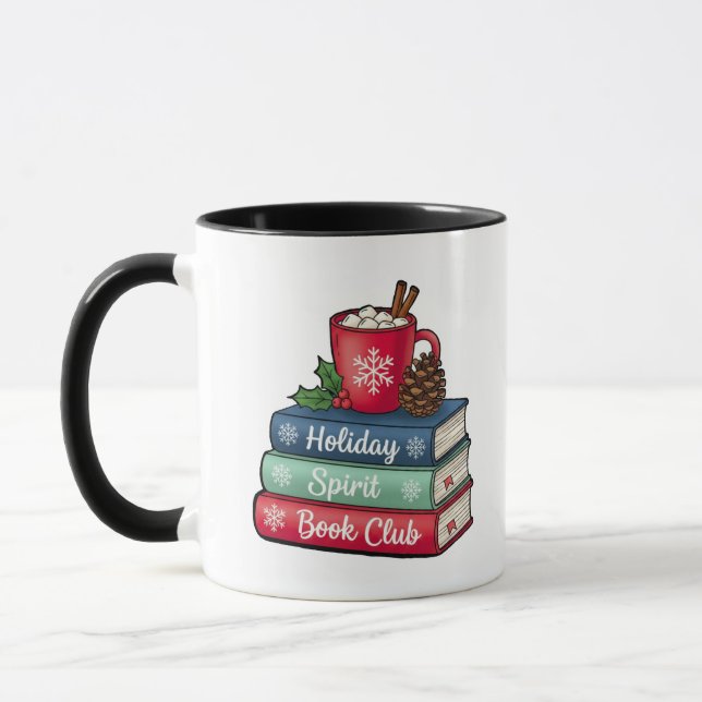 Holiday Spirit Book Club Mug | BLACK Mugg (Vänster)