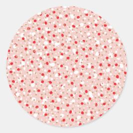 Holiday Sprinkles Pastel Pink Sticker Runt Klistermärke