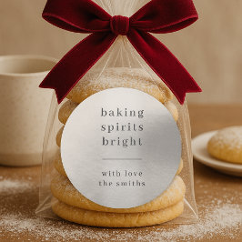 Holiday Sticker Roll | Baking Spirits Bright Label Runt Klistermärke
