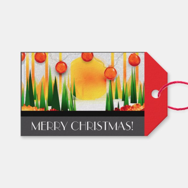 HOLIDAY SUNSHINE WITHIN THE PINES :) PRESENTETIKETT (Framsidan (Horisontell))