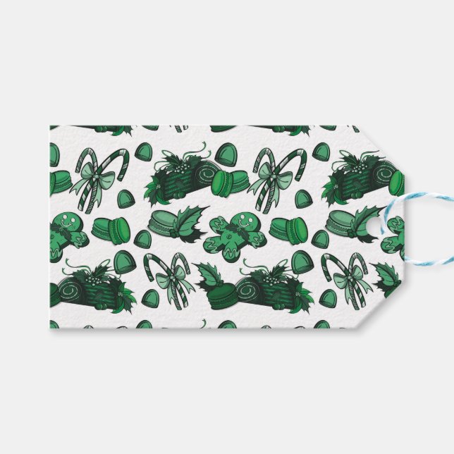 Holiday Sweets- Mint (Solid) Presentetikett (Framsidan (Horisontell))