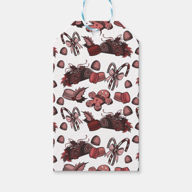 Holiday Sweets- Peppermint (Solid) Presentetikett (Framsidan)