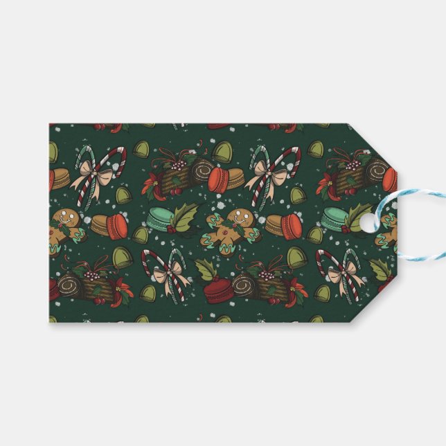 Holiday Sweets- Pine (Color) Presentetikett (Framsidan (Horisontell))