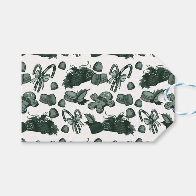 Holiday Sweets- Pine (Solid) Presentetikett (Framsidan (Horisontell))