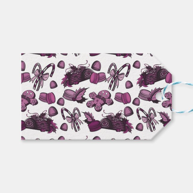 Holiday Sweets- Sugar Plum (Solid) Presentetikett (Framsidan (Horisontell))