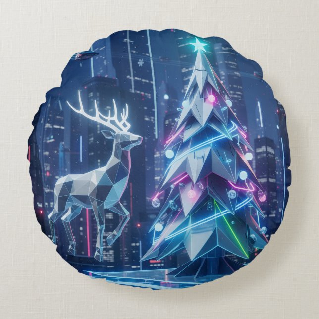 Holiday Throw Pillow Rund Kudde (Framsidan)