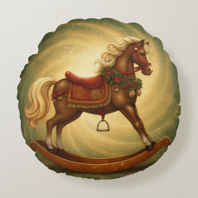 Holiday Throw Pillow Rund Kudde (Framsidan)