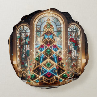 Holiday Throw Pillow Rund Kudde