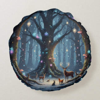 Holiday Throw Pillow Rund Kudde