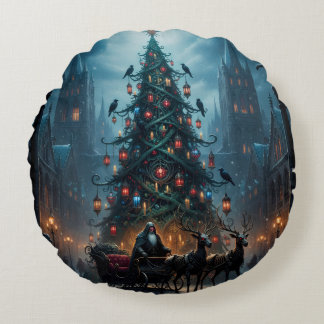 Holiday Throw Pillow Rund Kudde