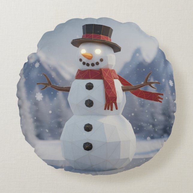 Holiday Throw Pillow Rund Kudde (Framsidan)