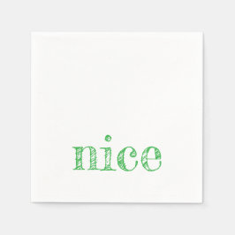 holiday typography NICE fun festive modern Pappersservett