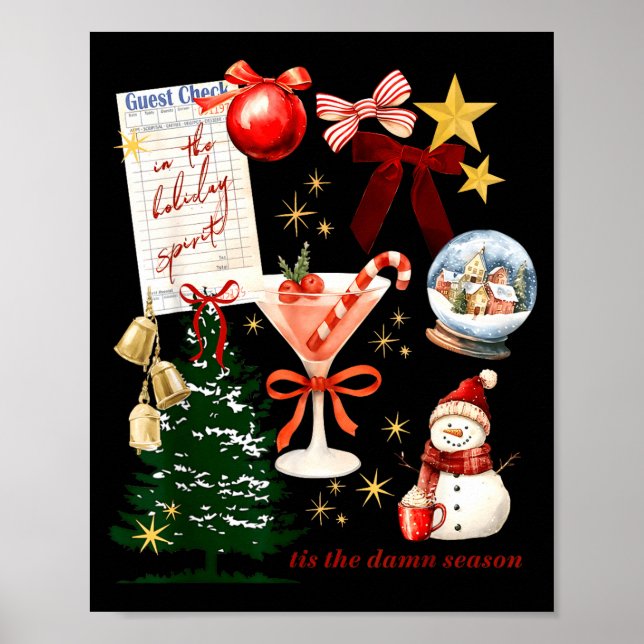 Holiday Vibes In The Holiday Srit Christmas Funny  Poster (Framsidan)
