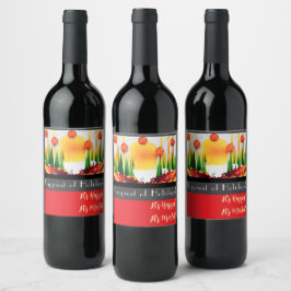 Holiday within the Pines! Vinflaska Etikett