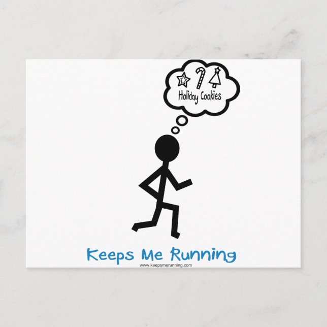 HolidayCookies håller mig igång Helg Vykort (Framsida)