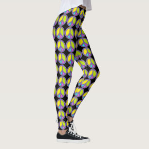 holiES - färgstarkt Fredstecken + dina idéer Leggings