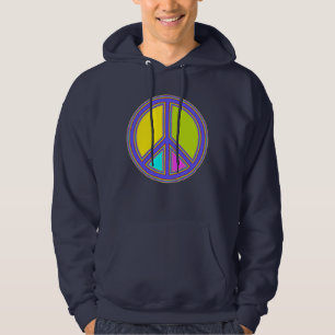holiES - färgstarkt Fredstecken + dina idéer Sweatshirt Med Luva