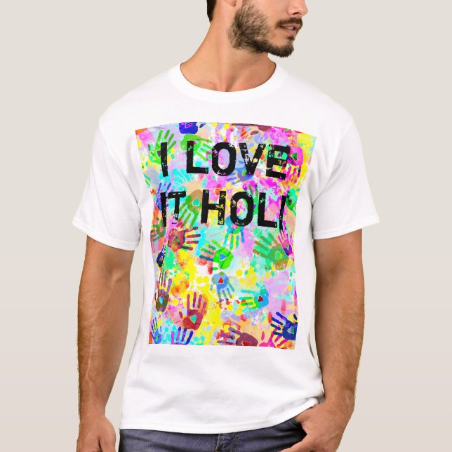 holiES - händer stänk färgad  grunge mönster 2 Tee Shirt (Framsida)