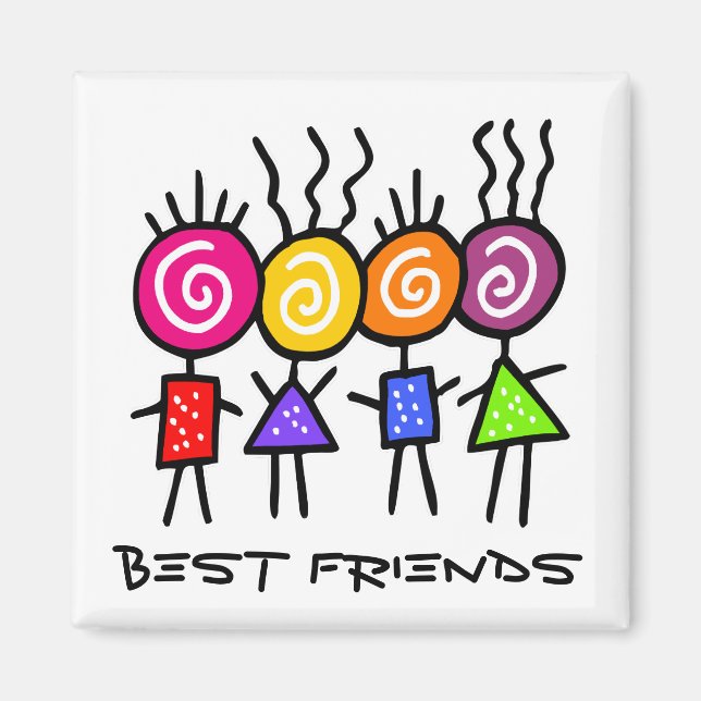 holiES - HOLI BEST FRIENDS + dina idéer Magnet (Framsidan)