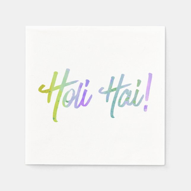 holiES - HOLI HAI grunge pastel 1 Pappersservett (Framsidan)