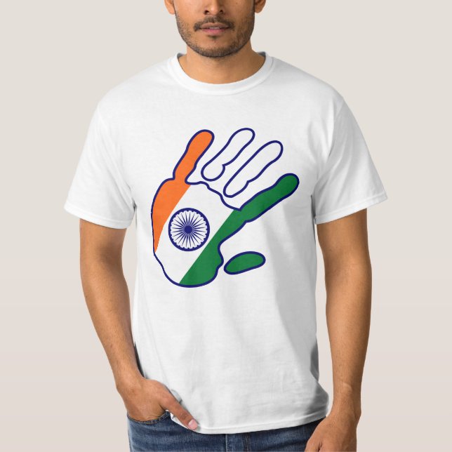 holiES - India Flagga Hand Tröja (Framsida)
