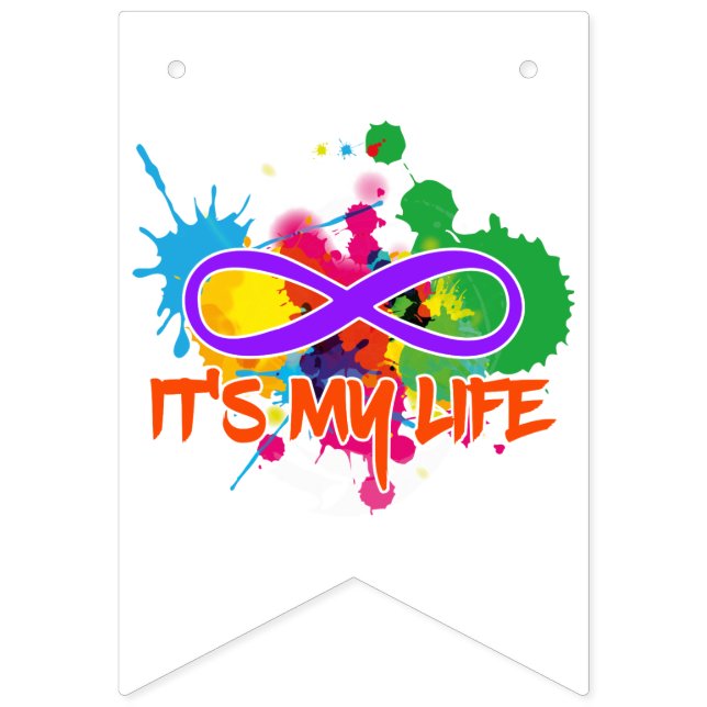holiES - Lemniscate - Det är mitt Life Stänk Vimplar (Första flaggan)