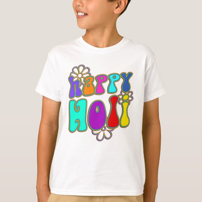 holiES - LYCKLIG HOLI disposition blommor 1 Tee Shirt (Framsida)