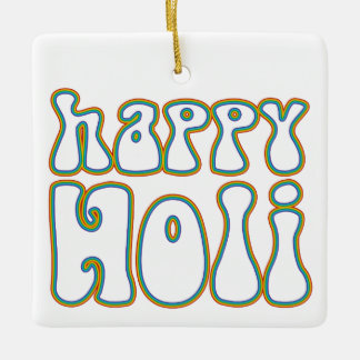 holiES - LYCKLIG HOLI helt enkelt färgad 1 Julgransprydnad Keramik