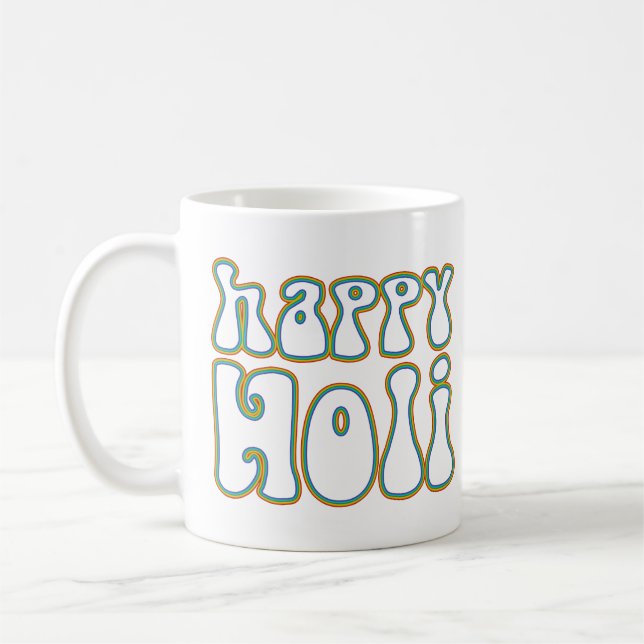 holiES - LYCKLIG HOLI helt enkelt färgad 1 Kaffemugg (Vänster)