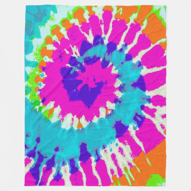 holiES - Power Spiral Batik Stil Fleecefilt (Framsidan)
