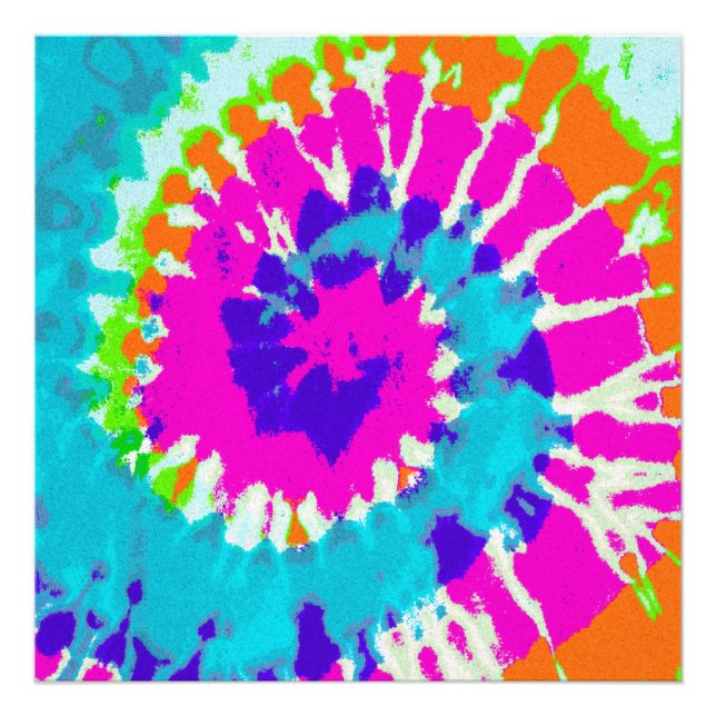 holiES - Power Spiral Batik Stil Fototryck (Framsidan)