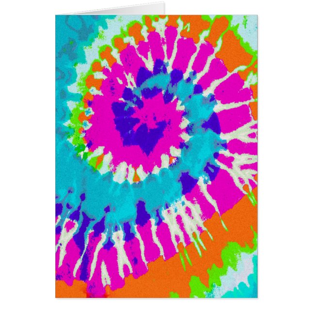 holiES - Power Spiral Batik Stil Hälsningskort (Framsidan)