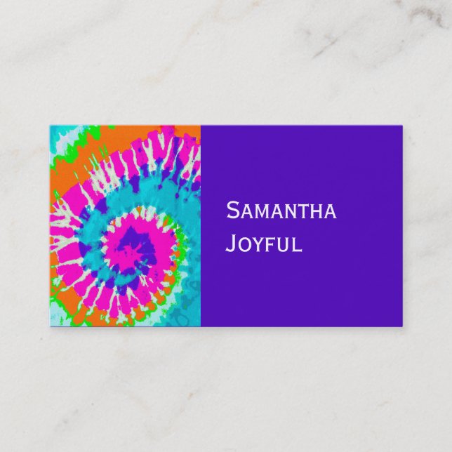 holiES - Power Spiral Batik Stil Visitkort (Framsida)