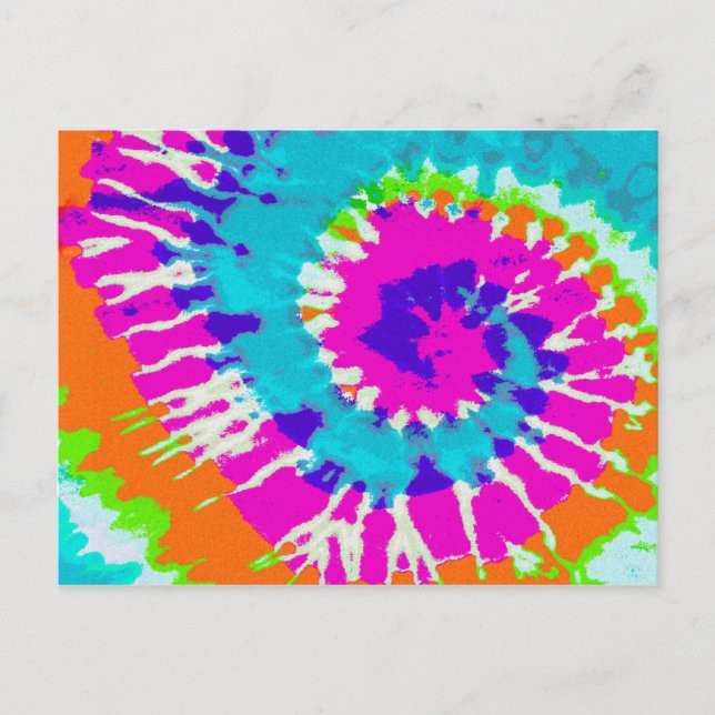 holiES - Power Spiral Batik Stil Vykort (Framsida)