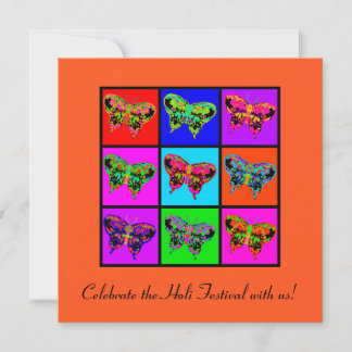 holiES - Psychedelic Butterflies Mosaic Inbjudningar