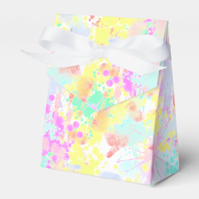 holiES - Stänk sömlös mönster pastel 1 Presentaskar (Framsidan Sidan)