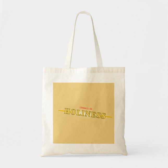 Holiness (1 Peter 1:16) Totebag Tygkasse (Framsidan)