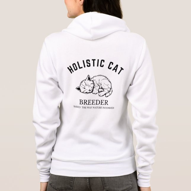 Holistic Cat Breeder Hoodie- Women's Hoodie T Shirt (Baksida)